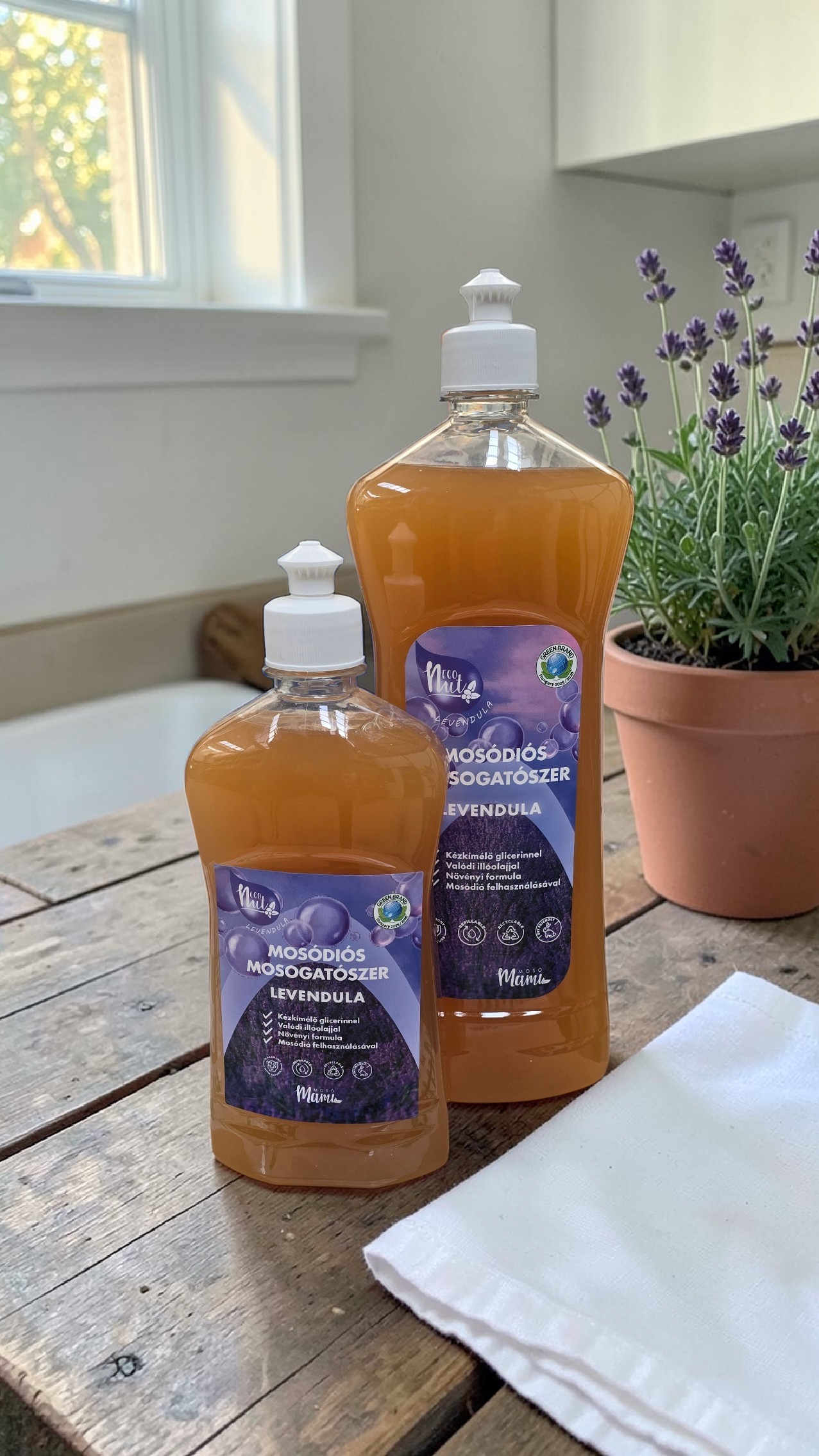 levendulás mosogatószer EcoNut mosódiós mosogatószer glicerinnel - Levendula