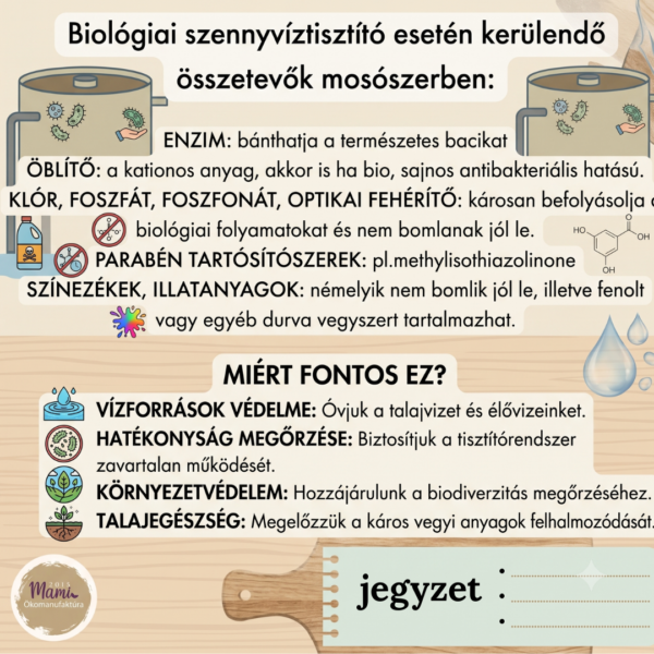Milyen mosószert használj biológiai szennyvíztisztító esetén?