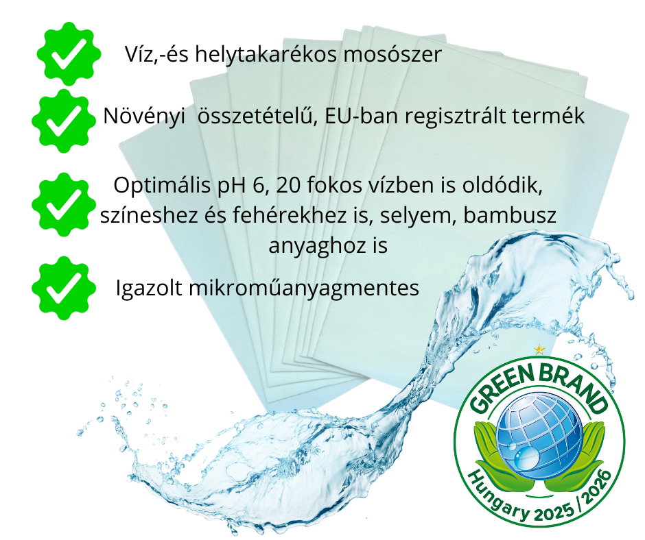 SensEco Deluxe sheets-lapmosószer Enzyme Power 70 db